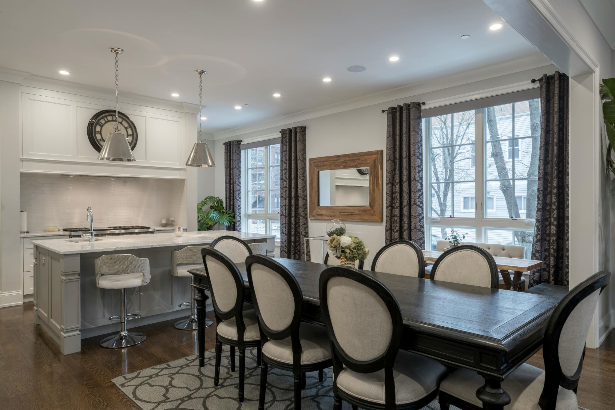 dining room staging